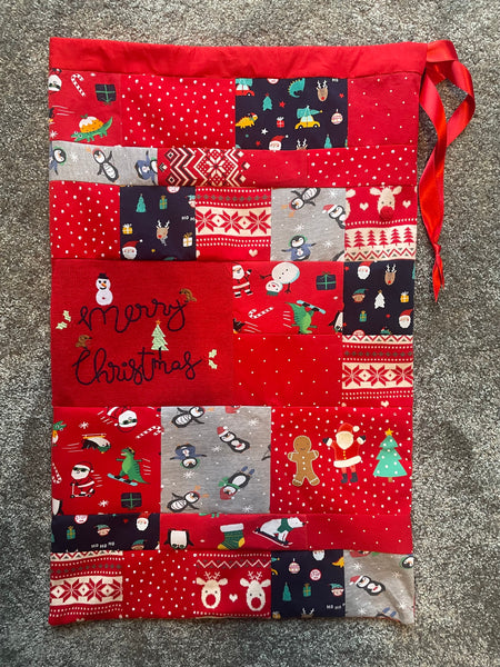 Baby clothes keepsake Christmas sack