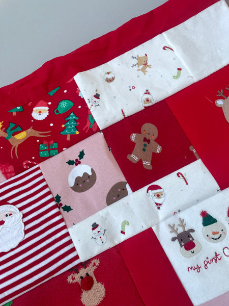 Baby clothes keepsake Christmas sack
